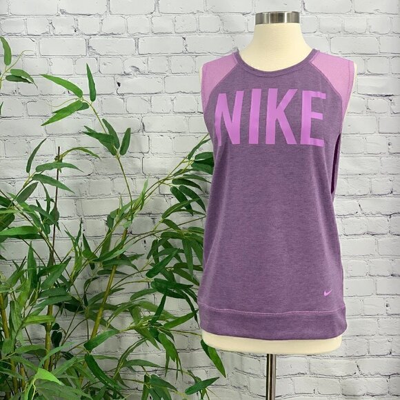 🎉Nike DriFit Purple Sweatshirt Tank - Picture 1 of 6